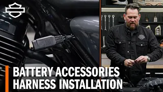 Harley-Davidson Battery Accessories - Harness Installation