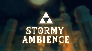 Hyrule Field Night | Twilight Princess | Stormy Ambience [10 Hours]