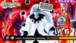 Madara Six Paths (Lv 15 Ex Ult) Showcase Solo Attack Gameplay | Naruto X Boruto Ninja Voltage