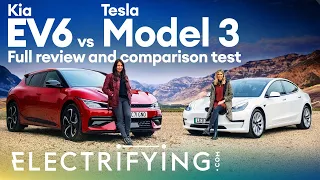 Kia EV6 vs Tesla Model 3 in-depth review and comparison / Electrifying