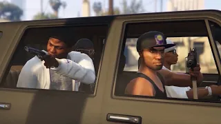 GTA 5 - Grove Street Families vs Ballas╽The Ghetto Life [ROCKSTAR EDITOR CINEMATIC]