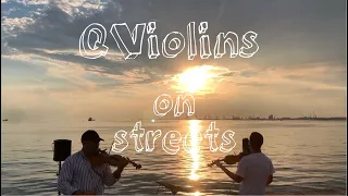 Q Violins On Street - East Motives - live performance