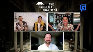 Emmy Raver-Lampman, David Castañeda, Justin H. Min talk The Umbrella Academy S3 [Spoilers]