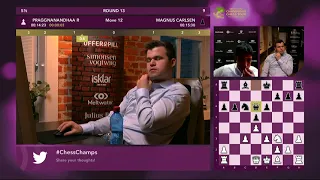 Magnus Carlsen vs Praggnanandhaa R | Meltwater Champions Chess Tour Day 3