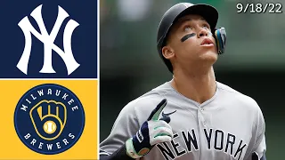 New York Yankees @ Milwaukee Brewers | Game Highlights | 9/18/22