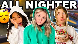 PULLING AN ALL NIGHTER ON A SCHOOL NIGHT *worst idea we've ever had* 😳