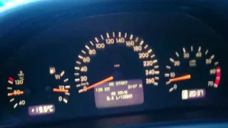 mercedes CLK 2.3 kompresor acceleration