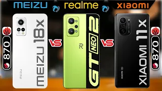 Meizu 18X vs Realme Gt NEO 2 vs Xiaomi Mi 11X Full Comparison | Which is Best