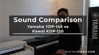 Sound Comparison New Yamaha YDP-145 vs Kawai KDP-120 | Digitalpiano.com