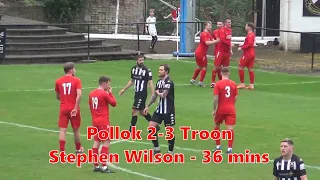 Pollok v Troon - 1st April 2023 - Goals and Penalty Incident