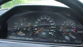 Mercedes w124 300CE 24v 0-100 Km/h and Sound - 5 Gear Automatic 220 HP German Country Road