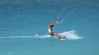 kite surfing in rhodes Greece.