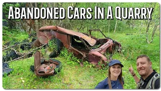 Abandoned Cars In A Massive Old Quarry. Were they Stolen?!