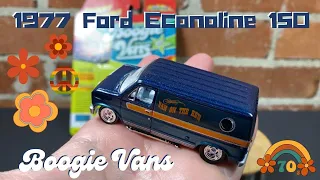 Boogie Vans from Johnny Lightning - 1977 Ford Econoline 150 1/64 Diecast - Street Freaks Release 3