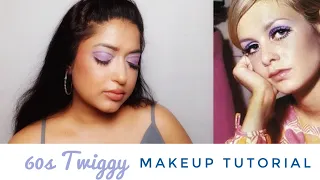 Twiggy 60s Makeup tutorial | MOD Graphic liner and lashes