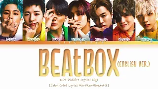 NCT DREAM (엔시티 드림) — 'BEATBOX' (English Ver.) [Color Coded Lyrics Han/Rom/Eng/가사]