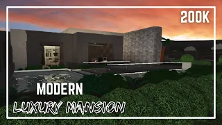Warm Modern Luxury Mansion | One Story House Tour 200k | Roblox Bloxburg