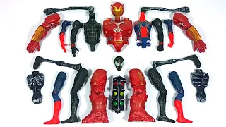Assemble The Marvel iron Buster vs iron Spider-Man vs Black Spider-Man vs Monster Traffic Toys