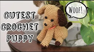 Crochet Puppy| Beginner Friendly Amigurumi Dog Free Pattern| Heart and Craft