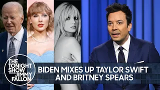 Biden Mixes Up Taylor Swift and Britney Spears, Trump's Cognitive Exam Results | The Tonight Show