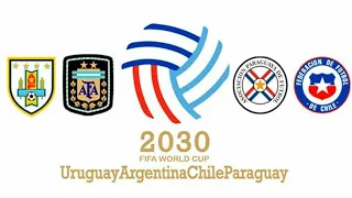 Mi predicción de Copa del mundo 2030 🇺🇾🇦🇷🇵🇾🇨🇱 (modo alternativo) parte 1