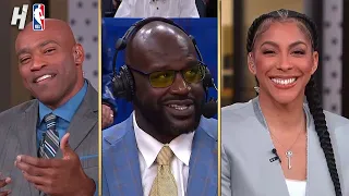 Shaq joins TNT pregame show, talks about his jersey getting retired by Orlando Magic