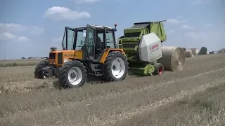 ☆Prasowanie słomy 2018☆ z Renault 106-54 & CLAAS Variant 280☆