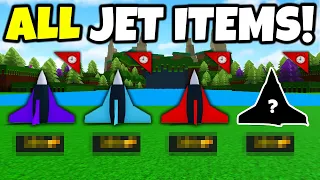 ALL JET ITEMS (how to get) in Build a boat for Treasure ROBLOX