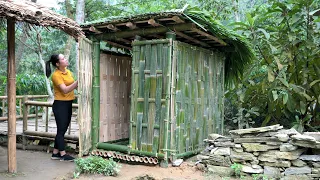 How To Make Bathroom Bamboo House