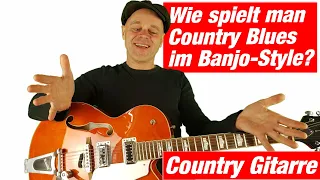 Country Gitarre lernen | Bluegrass guitar lesson | Banjo Style | Country guitar lesson