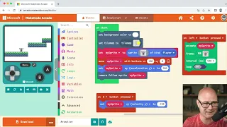 How to make BIGGER LEVELS in Makecode Arcade and Spawn your sprite EXACTLY where you want them.