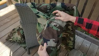 0241 Tactical Smock and Anorak M81 Woodland overview before mods.