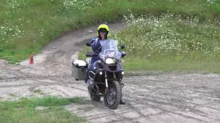 Riding through Mud and Water on a Motorcycle