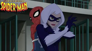Black Cat Team-Up - The Spectacular Spider-Man Cartoon Clip