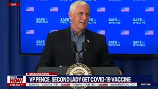 TOO SOON?: Pence Contradicts Trump Tweet After Getting COVID-19 Vaccine