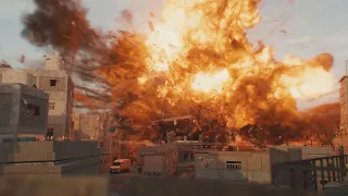 City Destruction in Houdini and Redshift