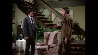 Mannix Is Held at Gunpoint by John Ritter at the Brady Bunch House