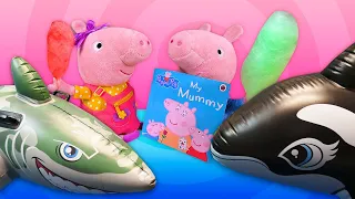 Vidéos en français avec les jouets pour enfants. Peppa Pig en peluche  @LesAventuresDePeppaPig