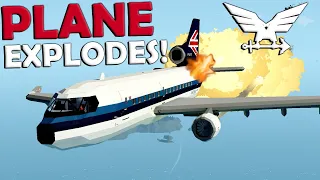 Plane Explosion Mid-Air!!  -  Stormworks Version 1.0  -  AE-10 "TRIDENT"