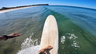 POV LONGBOARDING CRYSTAL CLEAR WATER! (RAW POV)