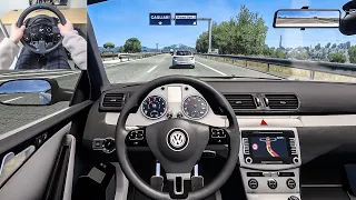 2013 Volkswagen Passat B7 - Euro Truck Simulator 2 [Steering Wheel Gameplay]