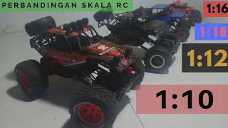 Perbandingan Rc offroad  1:18 dan rc 1:10 . #RCQDOFFROAD