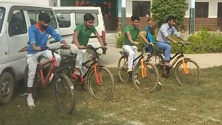 Slow Cycle Race in School 2024 || Cycle Race || Student Race in HKS Public School