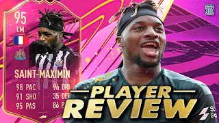 OMG!😍 95 SBC FUTTIES SAINT-MAXIMIN PLAYER REVIEW! FIFA 21 ULTIMATE TEAM