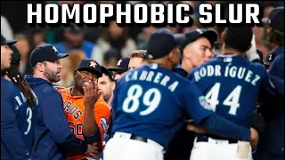 Astros Pitcher Yells HOMOPHOBIC SLUR To Julio Rodriguez But It Makes No Sense