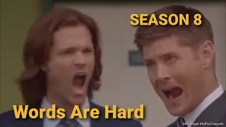 Season 8 "WORDS ARE HARD" SPN Gag Reel Edit