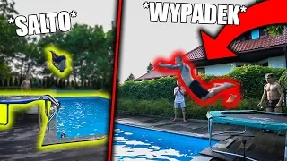 EKSTREMALNE SKOKI DO BASENU Z TRAMPOLINY!