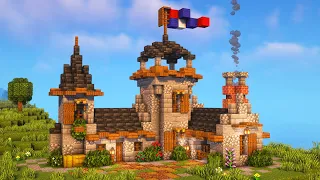 Minecraft: EASY Medieval Castle for Survival [Tutorial]