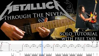 Metallica - Through The Never guitar solo lesson (with tablatures and backing tracks)