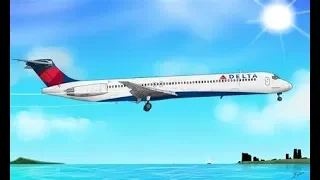 (XPLANE11) Flying the Delta MD-82 from Westchester to Philadelphia. (Both engines fail)